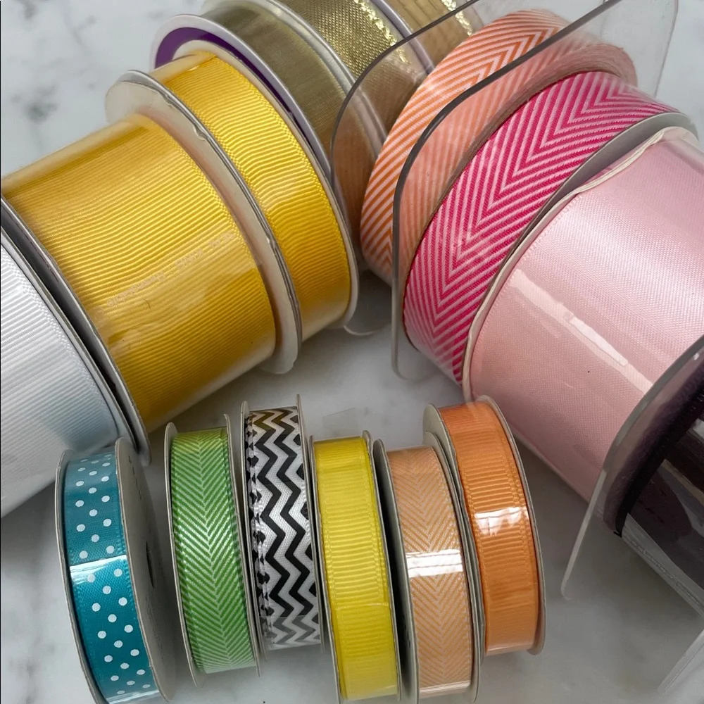 NEW Bundle Bulk Ribbon 16 Spools for Craft Wrapping. Paper Source. - Picture 2 of 4